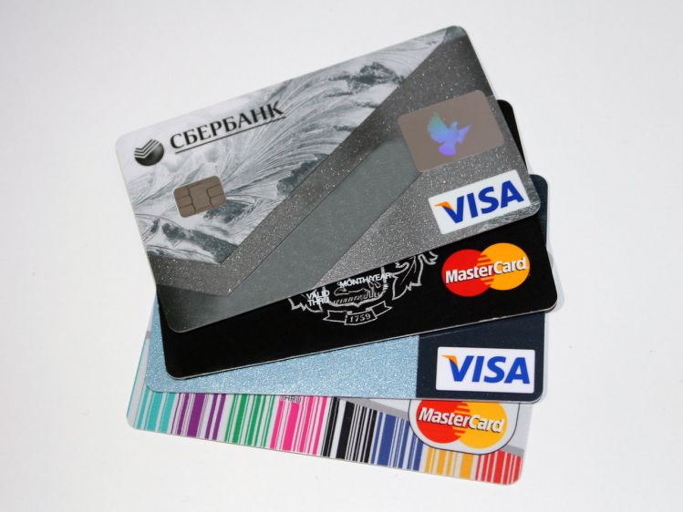 credit or debit cards