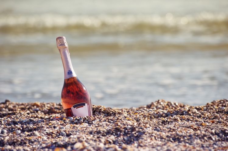 liquor beside the beach