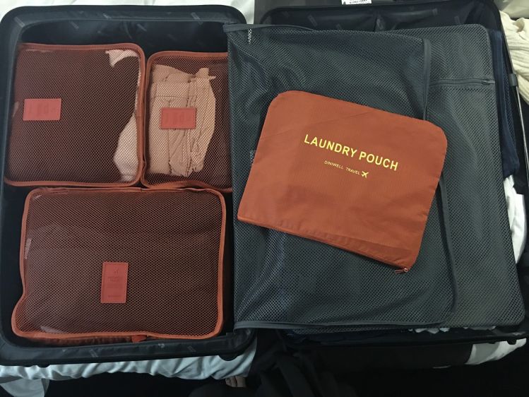 organized travel bag